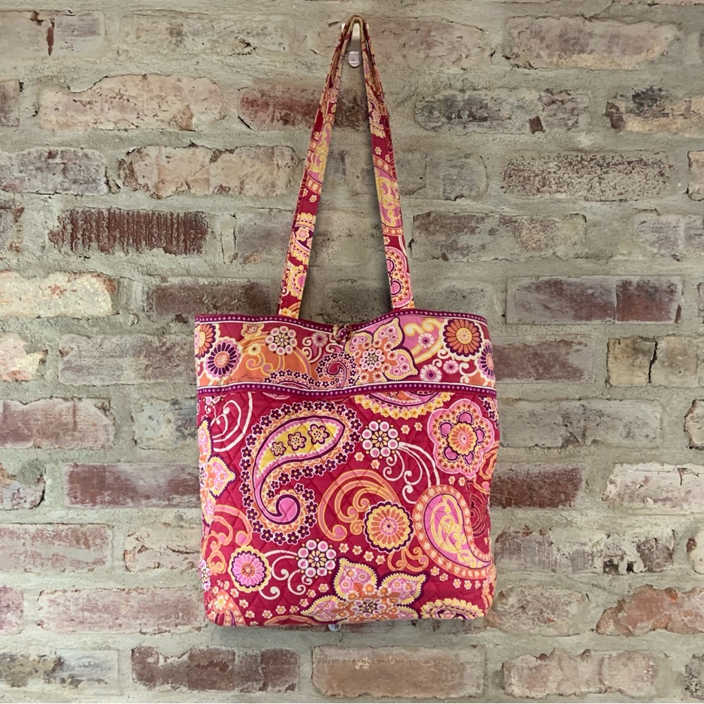 Vera Bradley red tote bag
